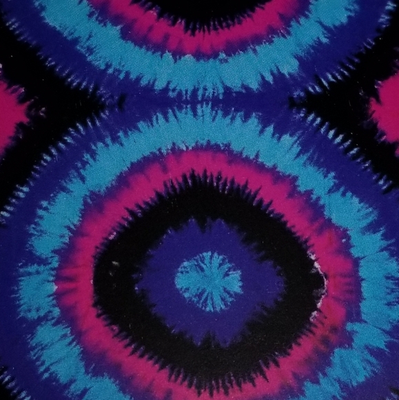 Lildy Beach Sarong Multi Color Tie Dye Fringed 45" - Picture 1 of 5